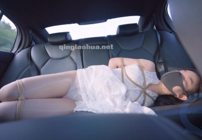 【悠米】《女神收集图鉴1》小姐姐醒来时已经在汽车后座了，直接绑好开车带回家，开了半个多小时，全程后座挣扎，驷马固定住，玩具放上