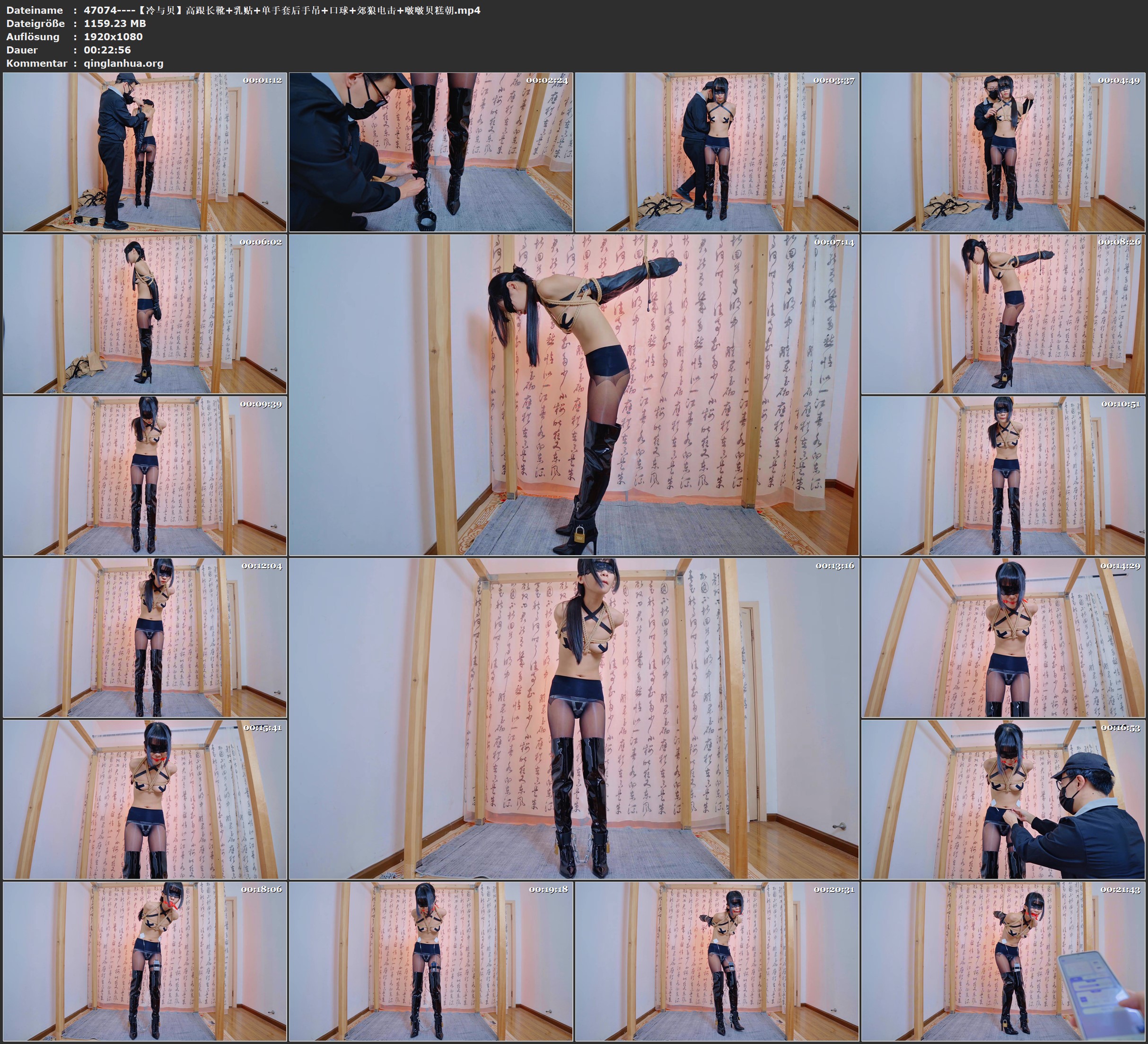 47074----【冷与贝】高跟长靴 乳贴 单手套后手吊 口球 郊狼电击 啵啵贝糕朝.jpg