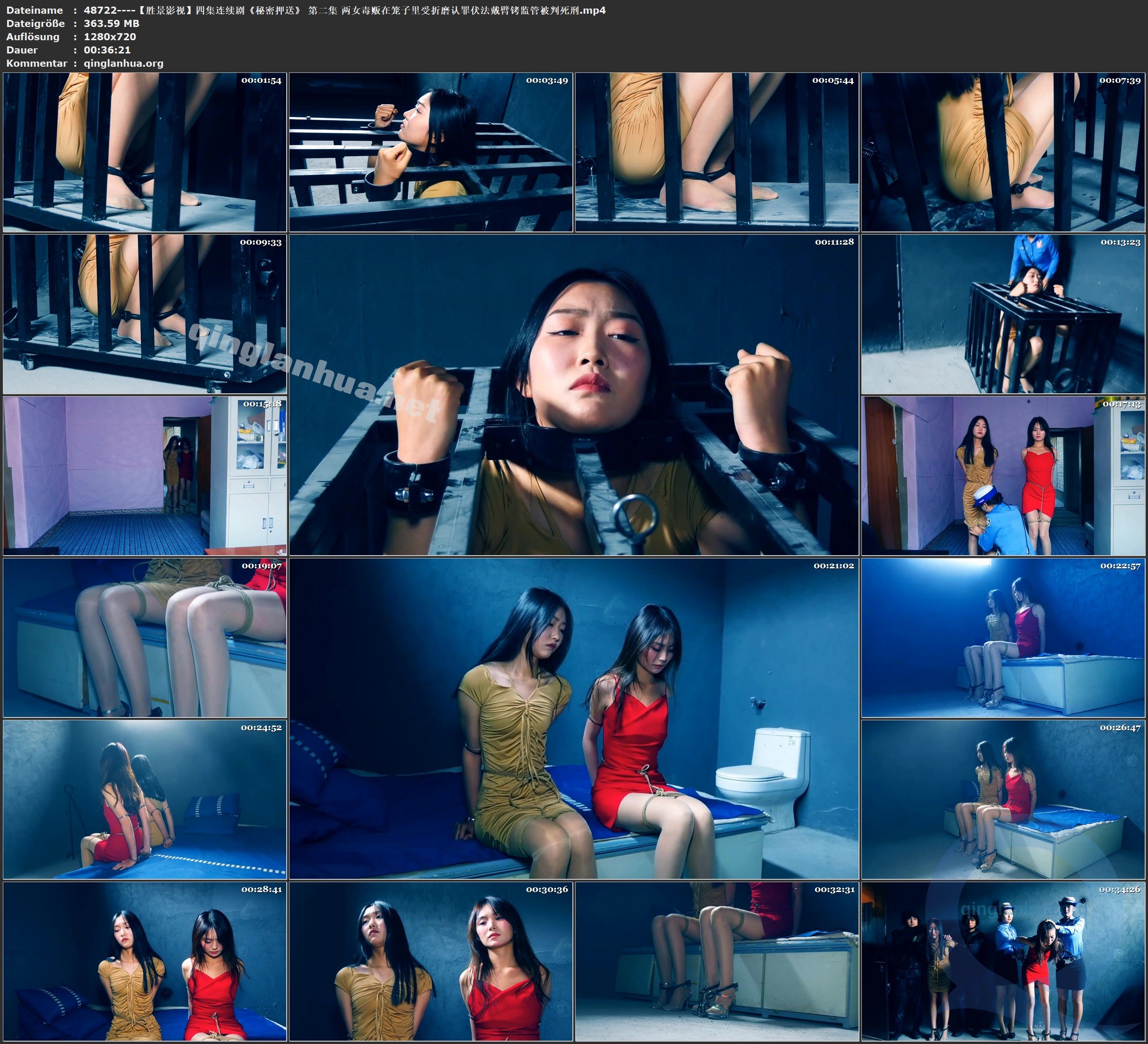 48722----【胜景影视】四集连续剧《秘密押送》 第二集 两女毒贩在笼子里受折磨认罪伏.jpg