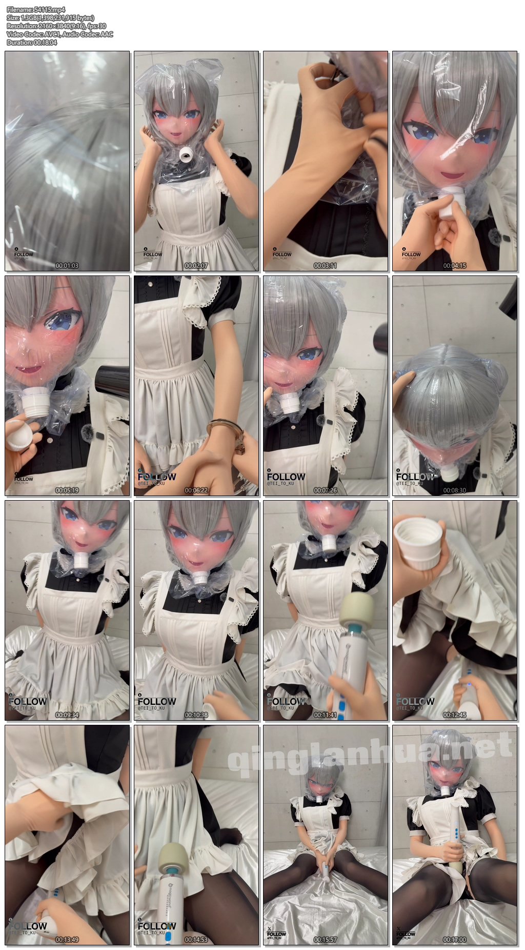 54115----【zentai】黑丝女仆娃娃，头套热缩膜，吹风机吹缩进行窒熄折磨的全过程，再.jpg