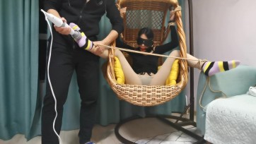 【JS】吊椅缚 黑靴 肉丝 棉袜 TK 强制刺激