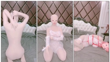 【一只小椰子】kigurumi红绳捆绑紧缚体验