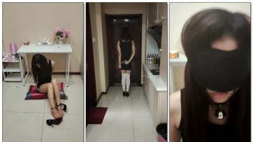 【铁骑的小创作】小欣回家被蒙面人绑架 手铐 小背心