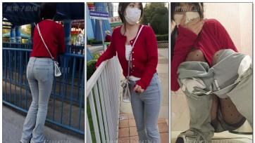 【栗栗子原创】《堕落的邻家妻子 7》 户外调教、游乐园强高、公共卫生间失禁、遥控调教、假丁丁、裤里丝、邻居妻子