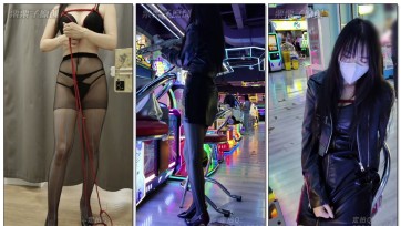 【栗栗子原创】《完成任务的M模特 03》 户外调教、电玩城强高、户外强高、公共洗手间喷水、假YJ、黑丝、模特、网红