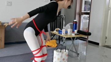 【得意客】《诡异的包裹》魔幻绳艺情节的原创定拍，可爱芭蕾邻家妹子收到不明包裹被多重捆绑堵嘴，更有TD强制