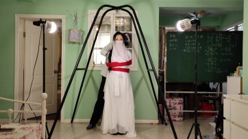 【华素原创】恋物、古装、面纱、丝巾蒙面包头，唯美、美女好身材。