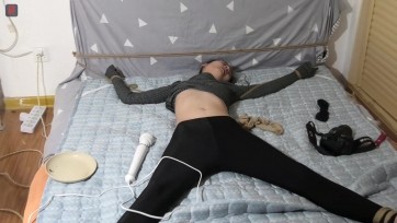 【绳之韵】阿静，大字绑，开口器、TK、强制，哭泣的可怜妞