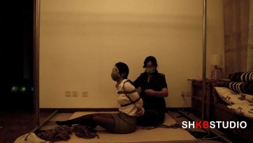 【SHKBSTUDIO】灵希001 新模初次体验 OL 日式紧缚 放置挣扎