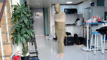 【JS】【小安】丝袜胶带木乃伊捆绑套头原味袜子封堵墙纸高超鞭打