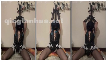 【CD露露】伪娘被榨汁机寸止榨精，酷刑折磨20分钟