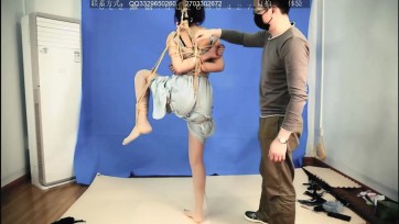 【clz原创】灵粒订拍作品灵粒6,五种漂亮严厉的捆绑教程，加单脚吊