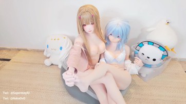 【zentai】Blue&Pink