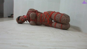 【CD伪娘小诡的自缚】初尝单手套和团缚~