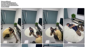 【束人映像】长腿素人制服控 驷马驯服+SP+大号铁圈阔嘴耳光