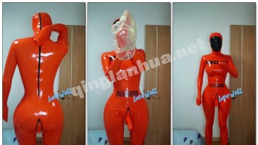 【Lustdoll】全包黑胶试穿乳胶囚服成功篇