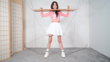 【撒琅】言妍木枷多重铁链固定放置--足球宝贝、棉袜、运动鞋、口球、TK、刺轮、电击