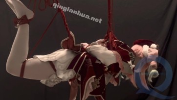 【汐月原创】悬吊起来的风堇被人欺负。最后关灯离去。监控下黑白画面里无助挣扎