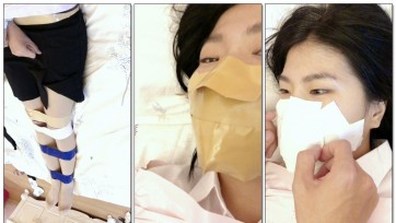 【默示录】《小西的三部曲：下》关于小西的最后一部视频，这一次把小西放在床上，胶带捆绑后，进行最后的呼吸限制挑战