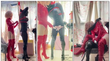 【灵宁】（双伪娘kig）牛奶注射 失禁喷射 吊缚月工钩