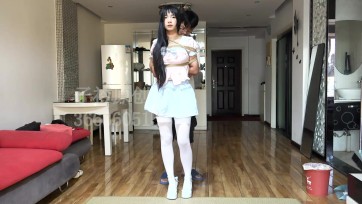 【子衿原创】琳琳 一字马单脚吊挠痒