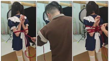 【楚鸽BGM】女仆妹妹后手观音捆绑过程