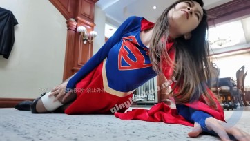【枫叶工作室】南清 女超人:被宇宙猎人击败俘获直播羞辱