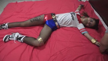 【逍遥】自杀小队小丑女哈莉·奎茵 cosplay捆绑情景剧02