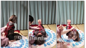 【盈盈S】《绳奴伪娘小姐姐直播记实》 8 全蕾丝驷马吊头捆绑陪伴主人的任务