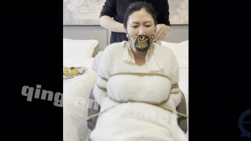 【爱堵之人】紧缚堵嘴 多重围巾包裹猿辔捂闷考验