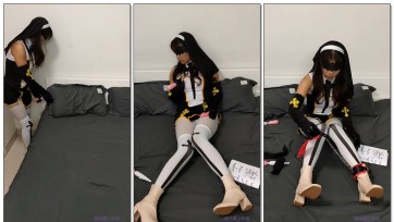 【弑天屠工作室】性感白丝修女cos~♥