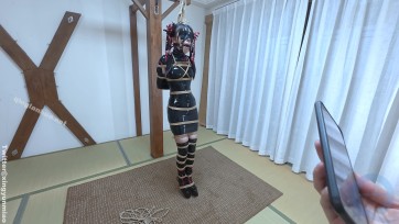 【鹿角与猫爪】崽崽的乳胶旗袍｜日式后手并腿蛇缚｜马具口球半吊驷马｜啵啵贝电击吮吸震动强高