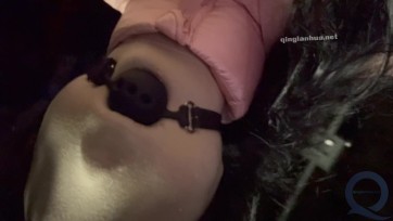 【覆面人】深夜全包zentai露出