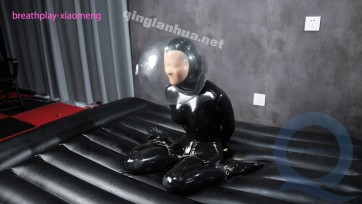 【小萌同学】极限狠虐挣扎呼吸控制到哭！泳帽，保鲜膜，乳胶头套，泡泡头罩二氧化碳地狱