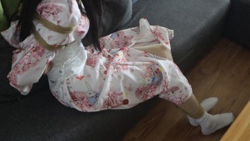 【凉叶子】【和服叶子】慢放镜头下的捆绑挣扎，沉浸体验