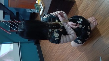 【绯影责束】五花旗袍日常陪看电视