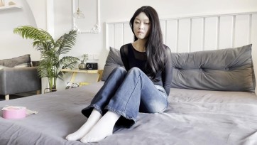 【默示录】【小林】丝袜塞嘴+红绳驷马+粉色胶带捆绑~